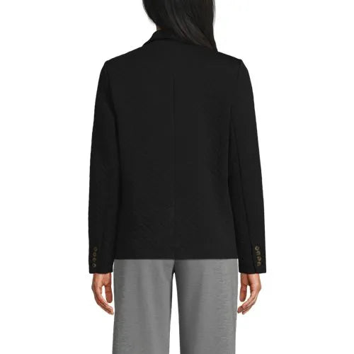 School Uniform Women's Quilted Two Button Blazer