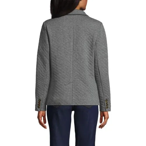 School Uniform Women's Quilted Two Button Blazer
