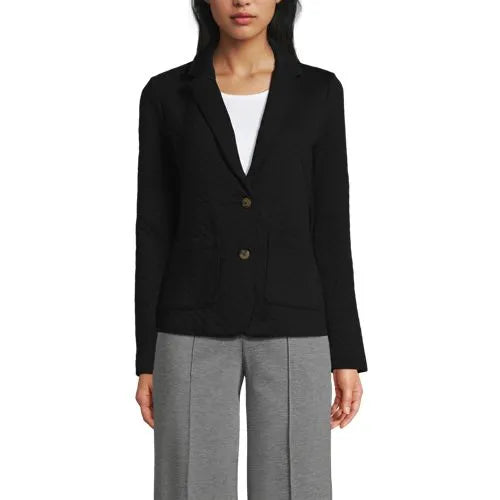 School Uniform Women's Quilted Two Button Blazer