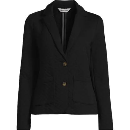 School Uniform Women's Quilted Two Button Blazer