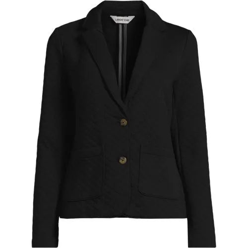 School Uniform Women's Quilted Two Button Blazer