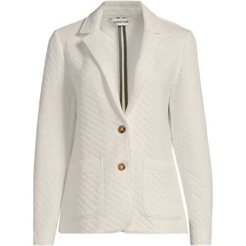 School Uniform Women's Quilted Two Button Blazer