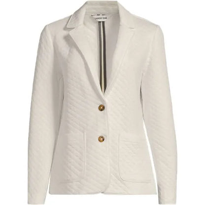 School Uniform Women's Quilted Two Button Blazer