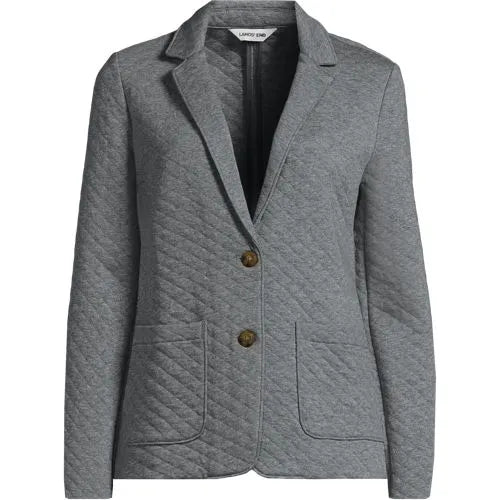 School Uniform Women's Quilted Two Button Blazer