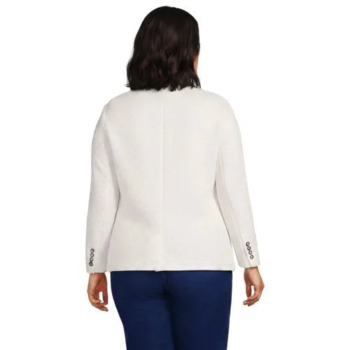 School Uniform Women's Quilted Two Button Blazer