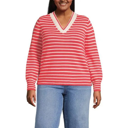 Women's Drifter Set in Sleeve Vneck Sweater