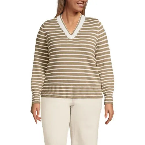 Women's Drifter Set in Sleeve Vneck Sweater