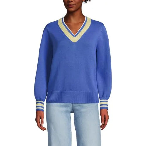 Women's Drifter Set in Sleeve Vneck Sweater