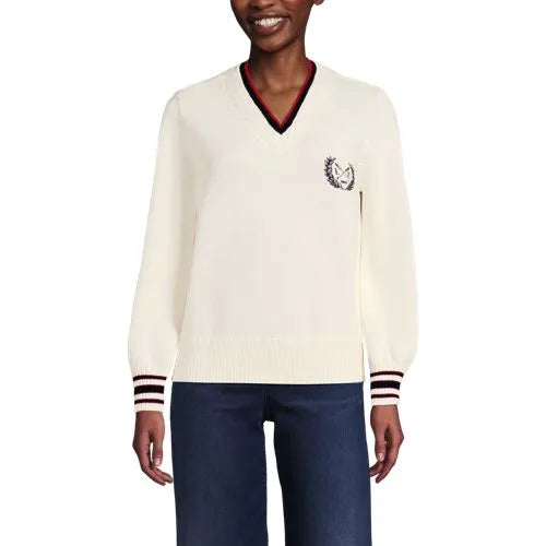 Women's Drifter Set in Sleeve Vneck Sweater
