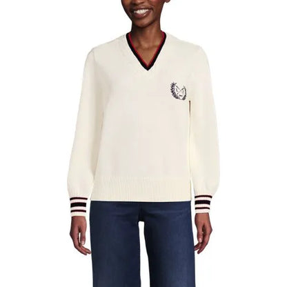 Women's Drifter Set in Sleeve Vneck Sweater