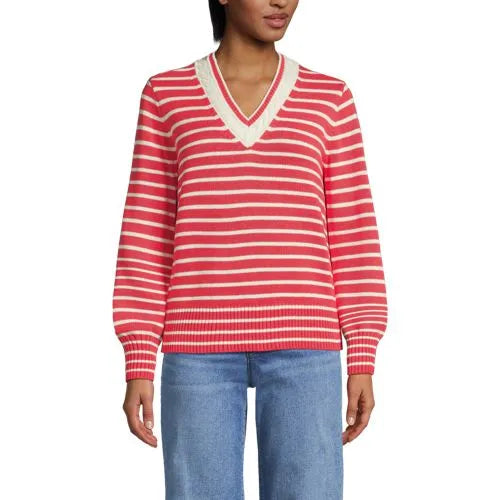 Women's Drifter Set in Sleeve Vneck Sweater
