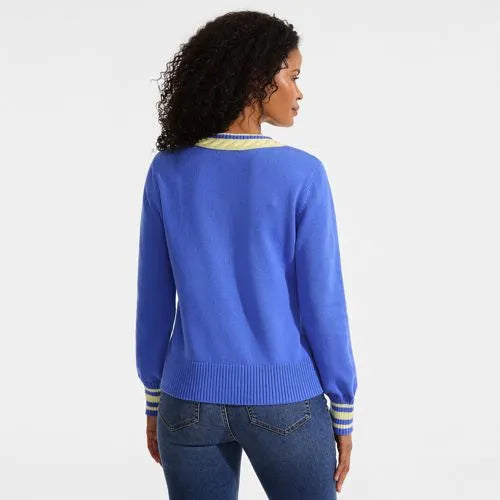Women's Drifter Set in Sleeve Vneck Sweater