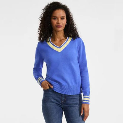 Women's Drifter Set in Sleeve Vneck Sweater