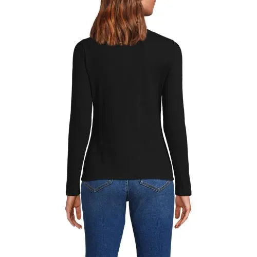 Women's Long Sleeve Micro Rib Button Through Cardigan