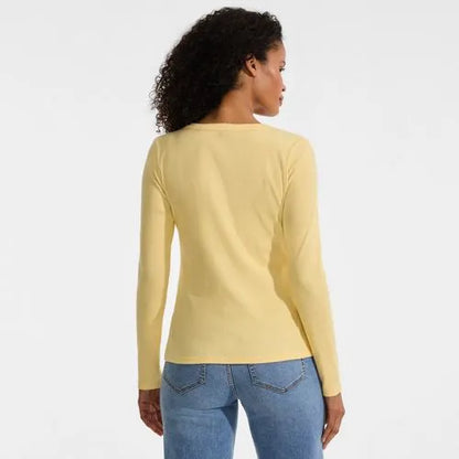 Women's Long Sleeve Micro Rib Button Through Cardigan