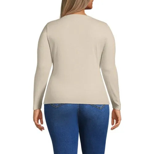 Women's Long Sleeve Micro Rib Button Through Cardigan