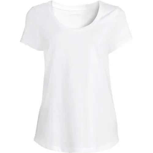 Women's Short Sleeve Lightweight Jersey Scoop Neck T-shirt