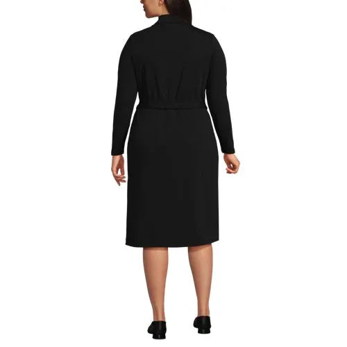 Women's Cotton Modal Collared Wrap Dress