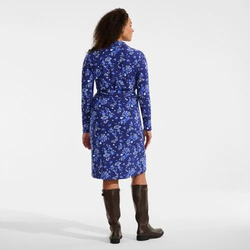 Women's Cotton Modal Collared Wrap Dress
