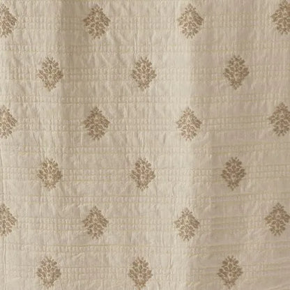 Embroidered Matelasse Bed Coverlet