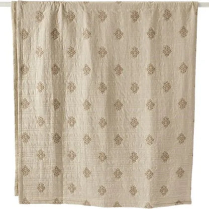 Embroidered Matelasse Bed Coverlet
