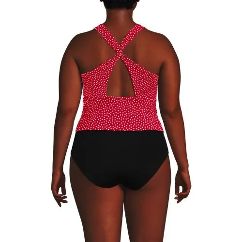Women's Plus Size Twist Back Midkini