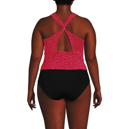 Women's Plus Size Twist Back Midkini