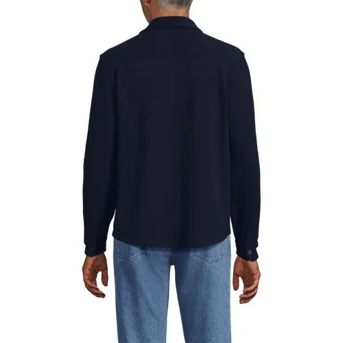 Men's Long Sleeve Bedford Button Through Utility Overshirt