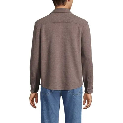 Men's Long Sleeve Bedford Button Through Utility Overshirt