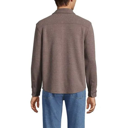 Men's Long Sleeve Bedford Button Through Utility Overshirt