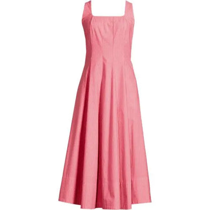 Women's Princess Seamed Cotton Poplin Midi Dress