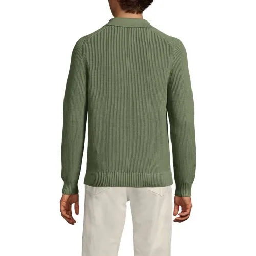 Men's Long Sleeve Drifter Polo Sweater