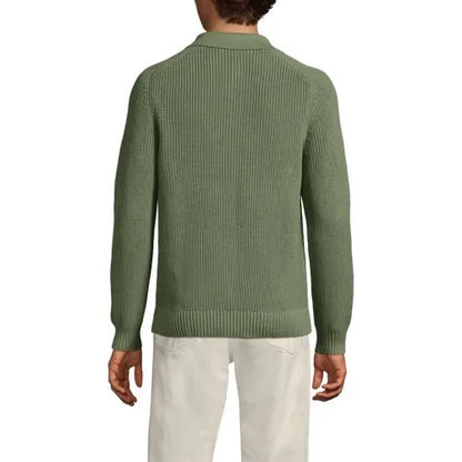 Men's Long Sleeve Drifter Polo Sweater