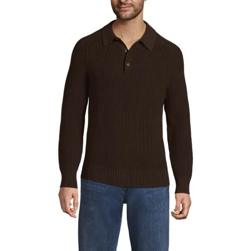 Men's Long Sleeve Drifter Polo Sweater