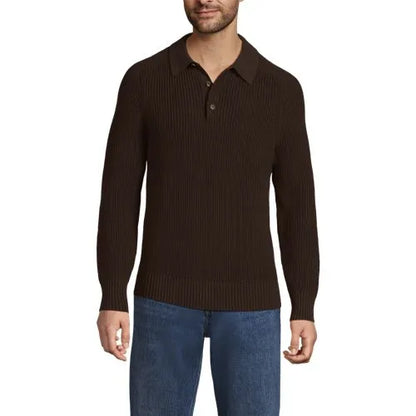 Men's Long Sleeve Drifter Polo Sweater