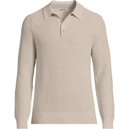 Men's Long Sleeve Drifter Polo Sweater
