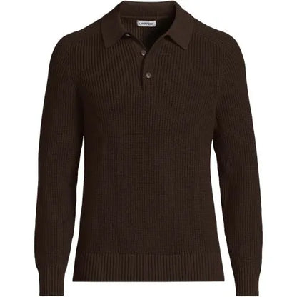 Men's Long Sleeve Drifter Polo Sweater