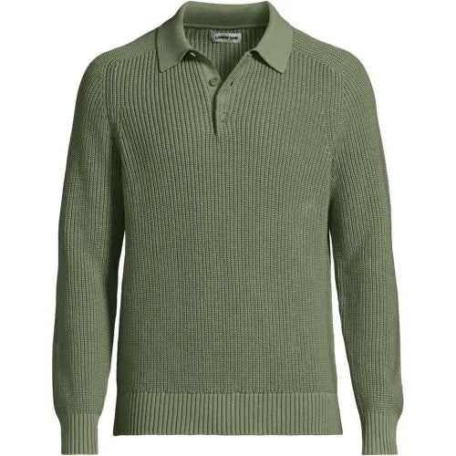 Men's Long Sleeve Drifter Polo Sweater