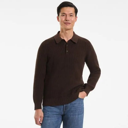 Men's Long Sleeve Drifter Polo Sweater