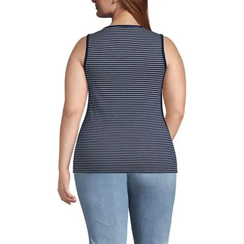 Women's Micro Rib Square Neck Tank
