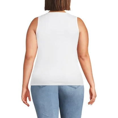Women's Micro Rib Square Neck Tank