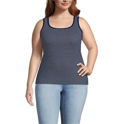 Women's Micro Rib Square Neck Tank