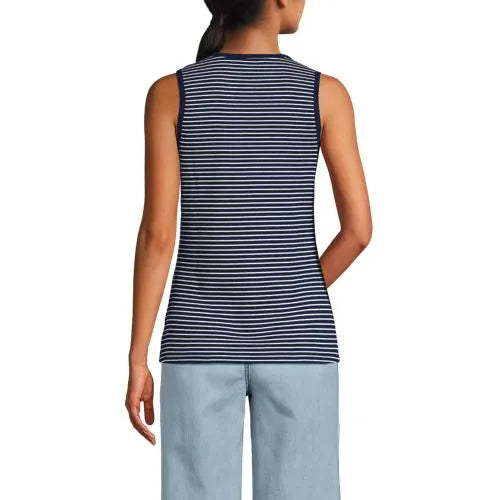Women's Micro Rib Square Neck Tank