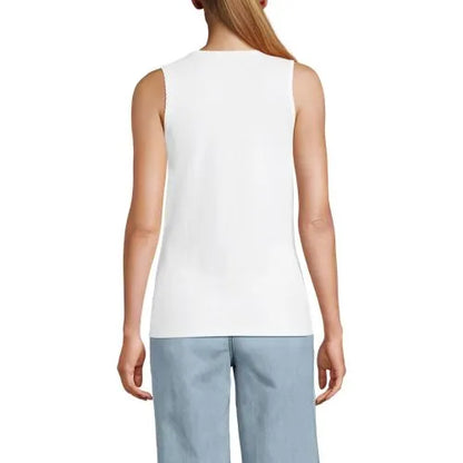 Women's Micro Rib Square Neck Tank