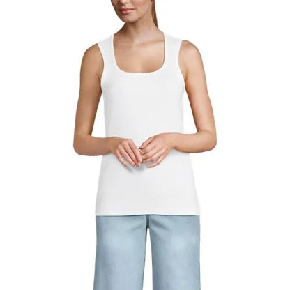 Women's Micro Rib Square Neck Tank