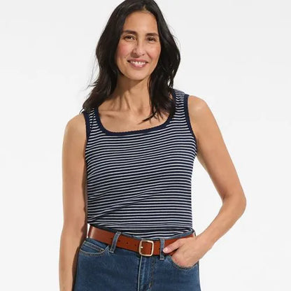 Women's Micro Rib Square Neck Tank