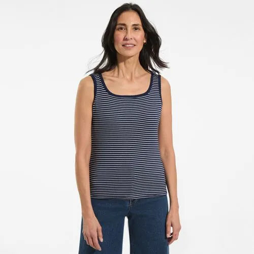 Women's Micro Rib Square Neck Tank