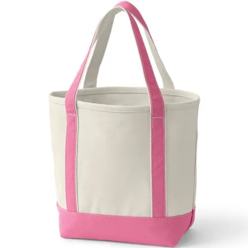Pre-Monogrammed Letter A Canvas Tote Bag