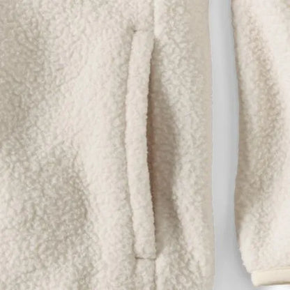 Unisex Snap Neck Fleece Pullover