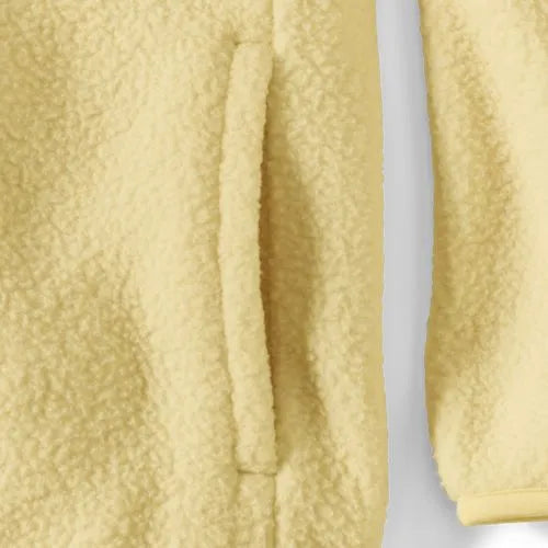 Unisex Snap Neck Fleece Pullover